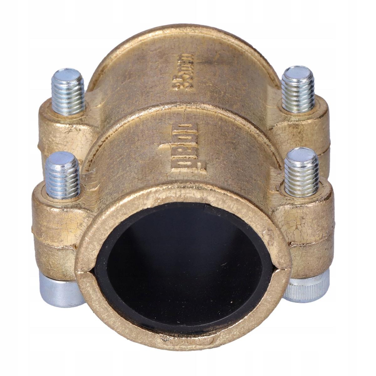 Dwudzielna mosiężna obejma naprawcza MD 35mm