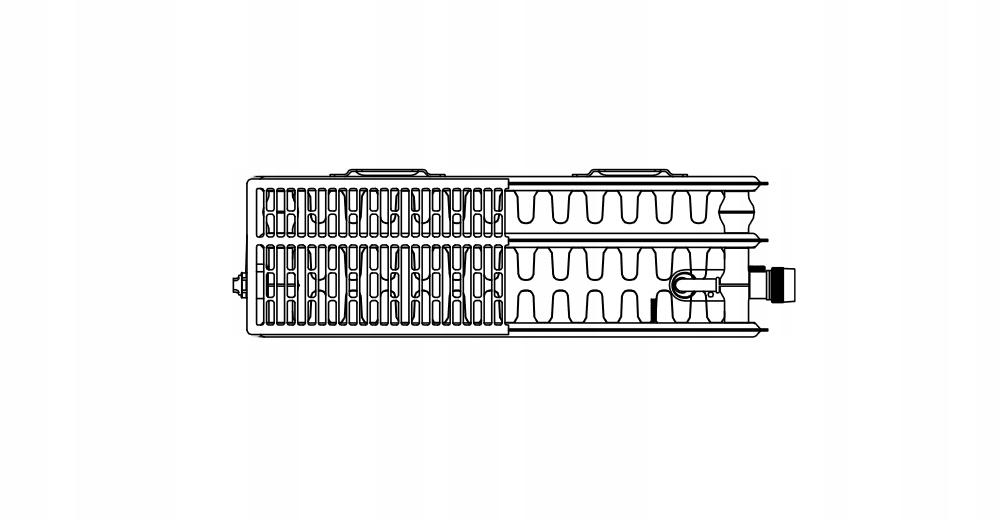 Grzejnik stalowy KERMI V33 900X2600 moc 7860W CV 33 DOLNY PRAWY 48h