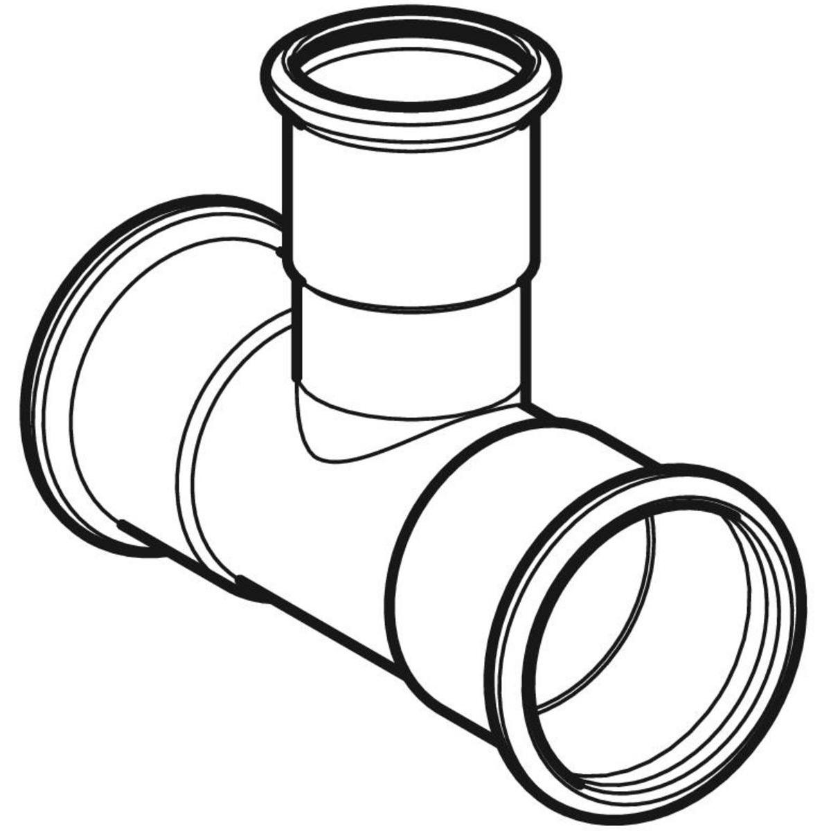 GEBERIT Trójnik Geberit Mapress Edelstahl redukcyjny d28-18