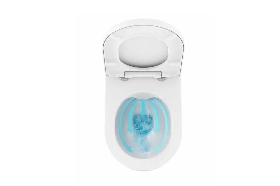 RAVAK Miska wisząca WC UNI chrome RimOff biała