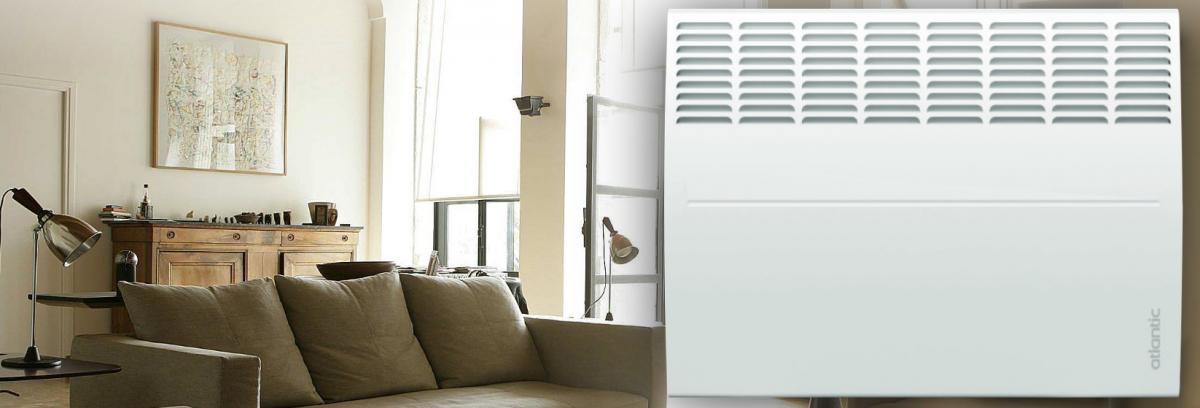 Grzejnik konwektorowy elektryczny F-120 1000W (model wiszący) wyposażony w