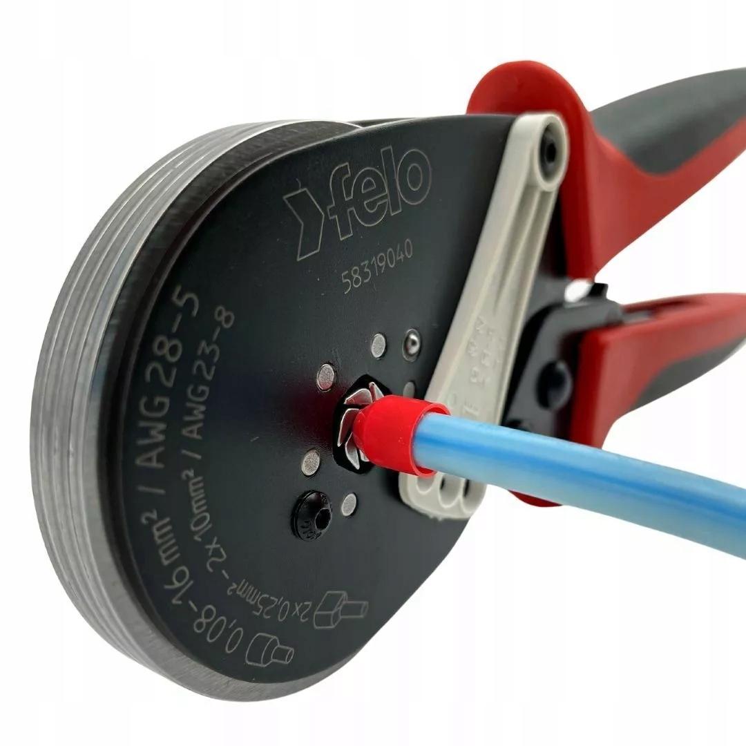 Zaciskarka do tulejek kablowych 0,08 - 16 mm2