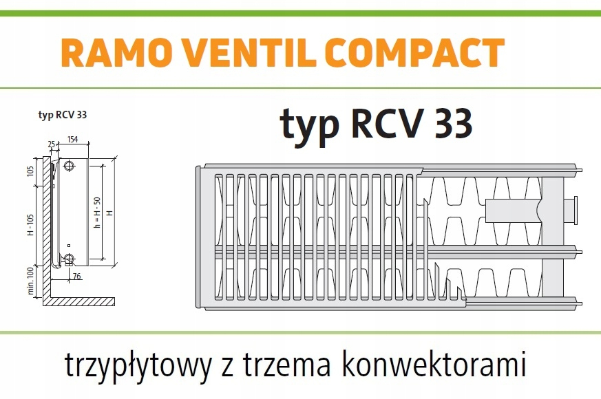 PURMO RAMO RCV33 600x600 V 33 Prawy ANTRACYT