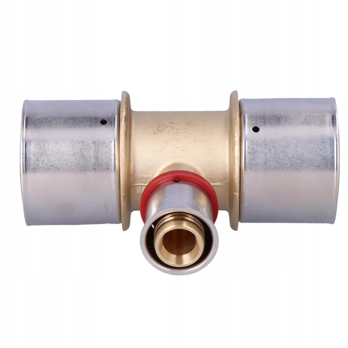 KAN-therm Trójnik redukcyjny mosiężny ultraPRESS - 50/25/50