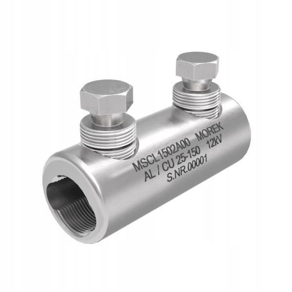 Złączka śrubowa MSCL150 Al/Cu 25-150mm2 12kV, 2x śruba aluminiowa zrywalna