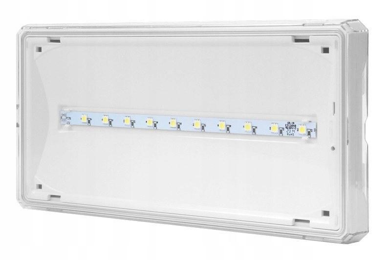 AWEX Oprawa EXIT IP65 LED 3W 3h jednozadaniowa AT biała
