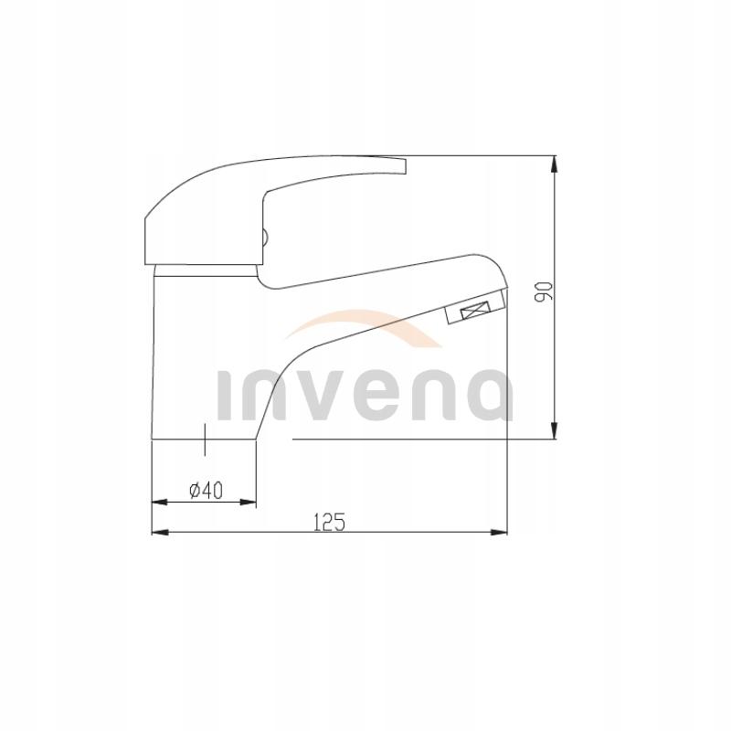 INVENA BATERIA UMYWALKOWA AVA NEW Z KORKIEM