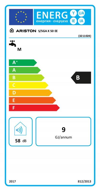 Podgrzewacz gazowy pojemnościowy 50l ARISTON S/SGA X 50 EE