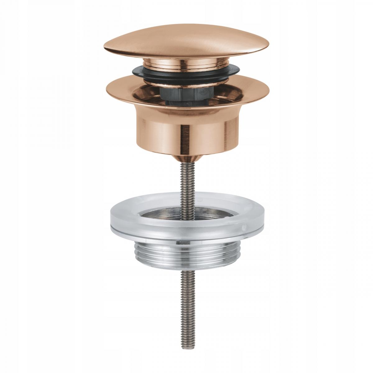 GROHE Zestaw odpływowy z korkiem typu naciśnij - otwórz, Brushed WarmSunset