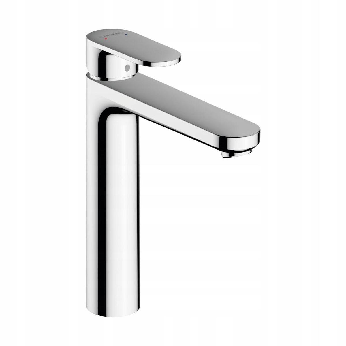 Bateria umywalkowa stojąca Hansgrohe Vernis Blend srebrny