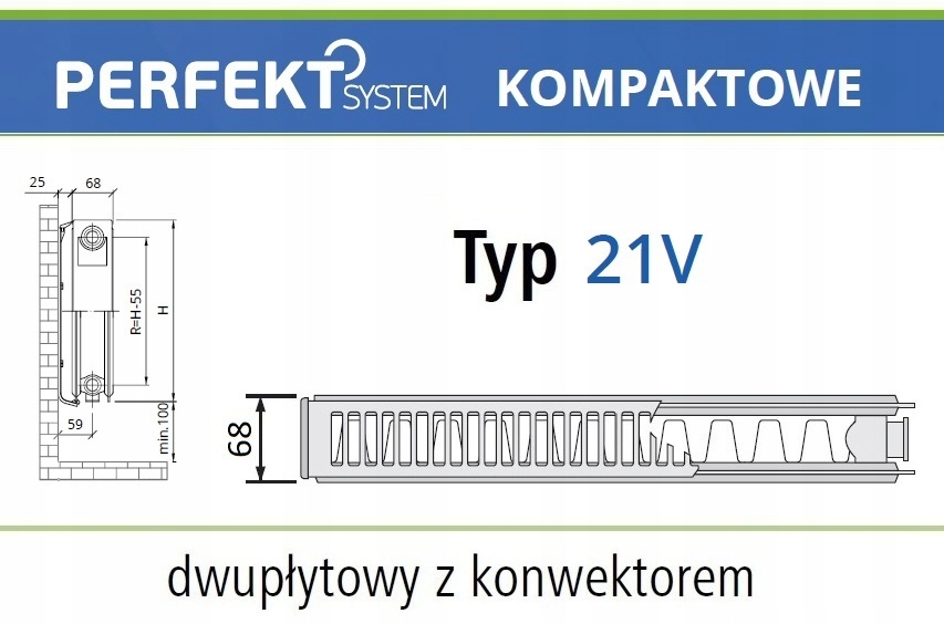 GRZEJNIK PERFEKT CV21 900x1300 V 21 Dolny