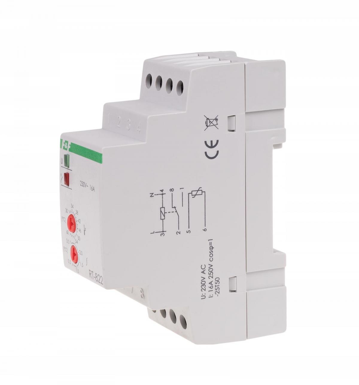 Regulator temperatury RT-822 z sondą w kmpl. zakres regulacji temp.: 30÷60°
