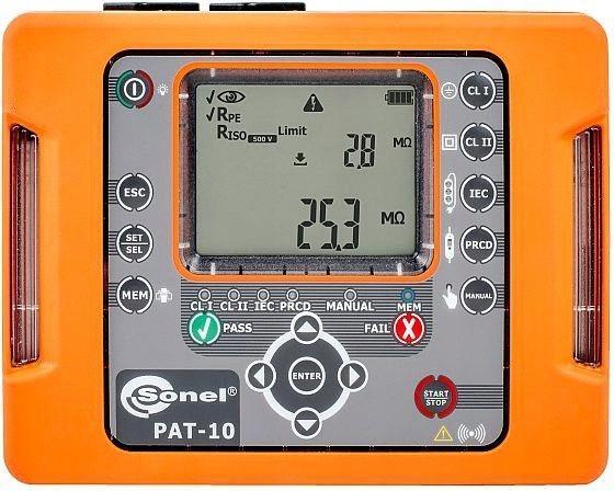 PAT-10 Miernik bezpieczeństwa sprzętu elektrycznego z Certyfikatem Kalibrac