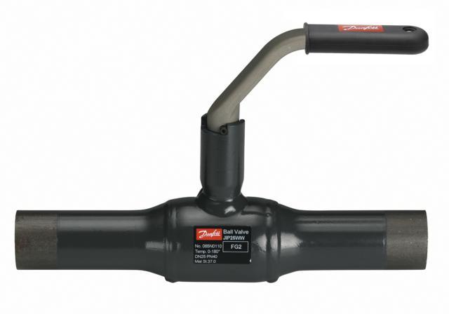 DANFOSS Zawór kulowy JIP z końcówkami do wspawania, PN40, DN25