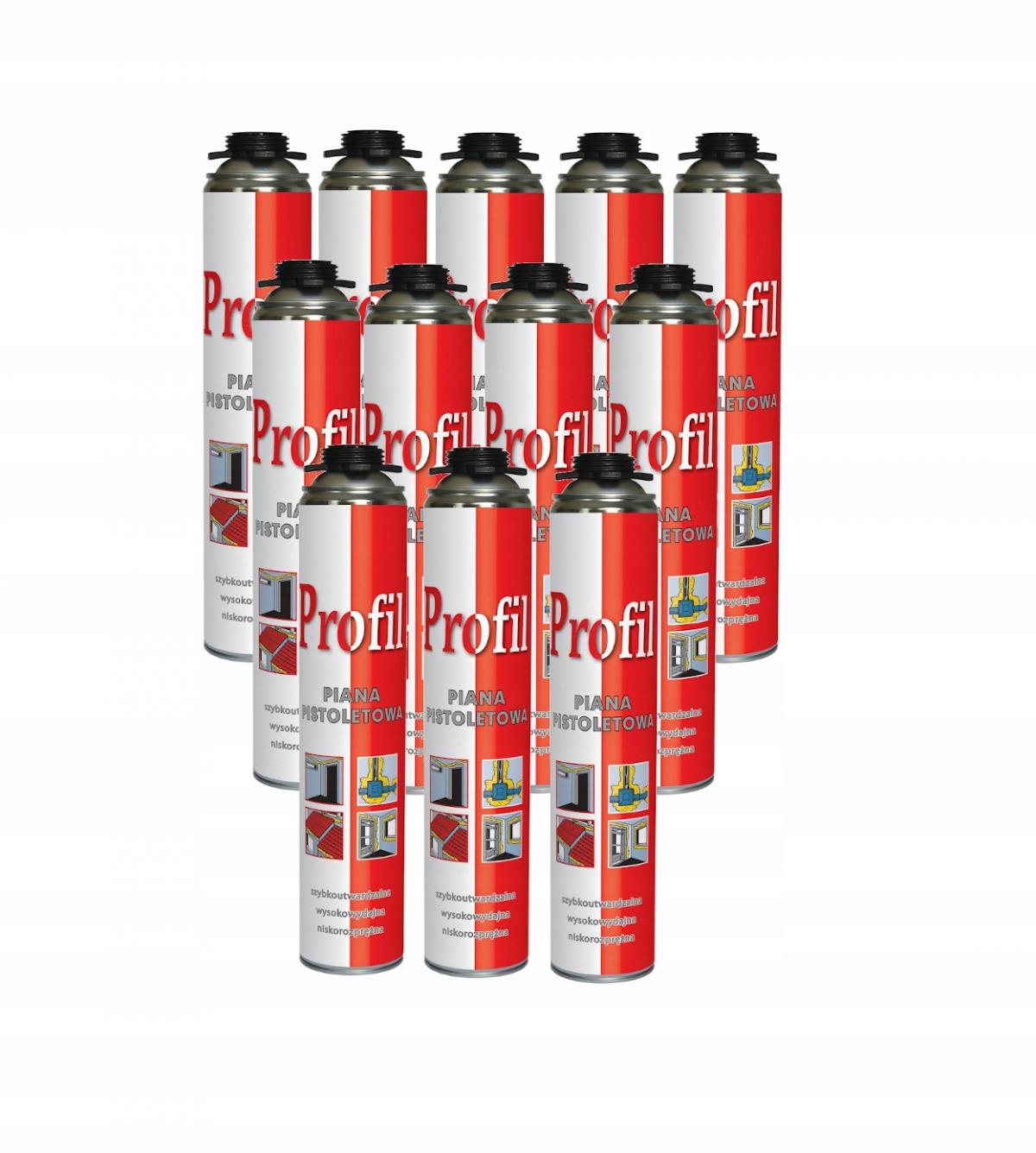 Piana pistoletowa profil 750 ml, niskorozprężna