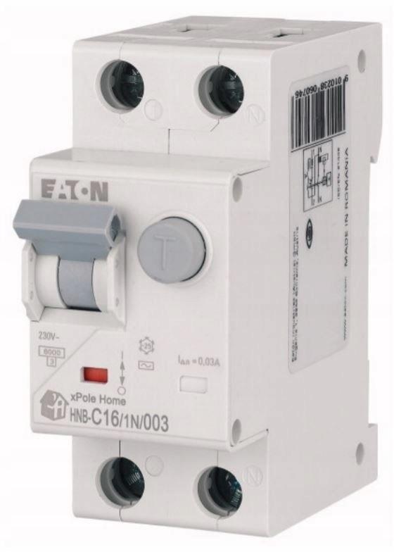 EATON Wyłącznik kombinowany 6kA typ AC HNB-C16/1N/003