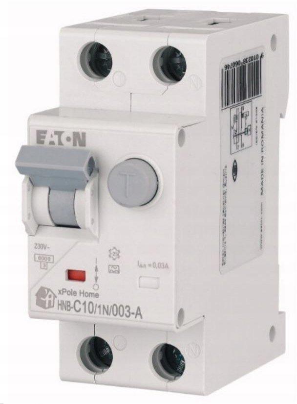 EATON Wyłącznik kombinowany 6kA typ A HNB-C10/1N/003-A