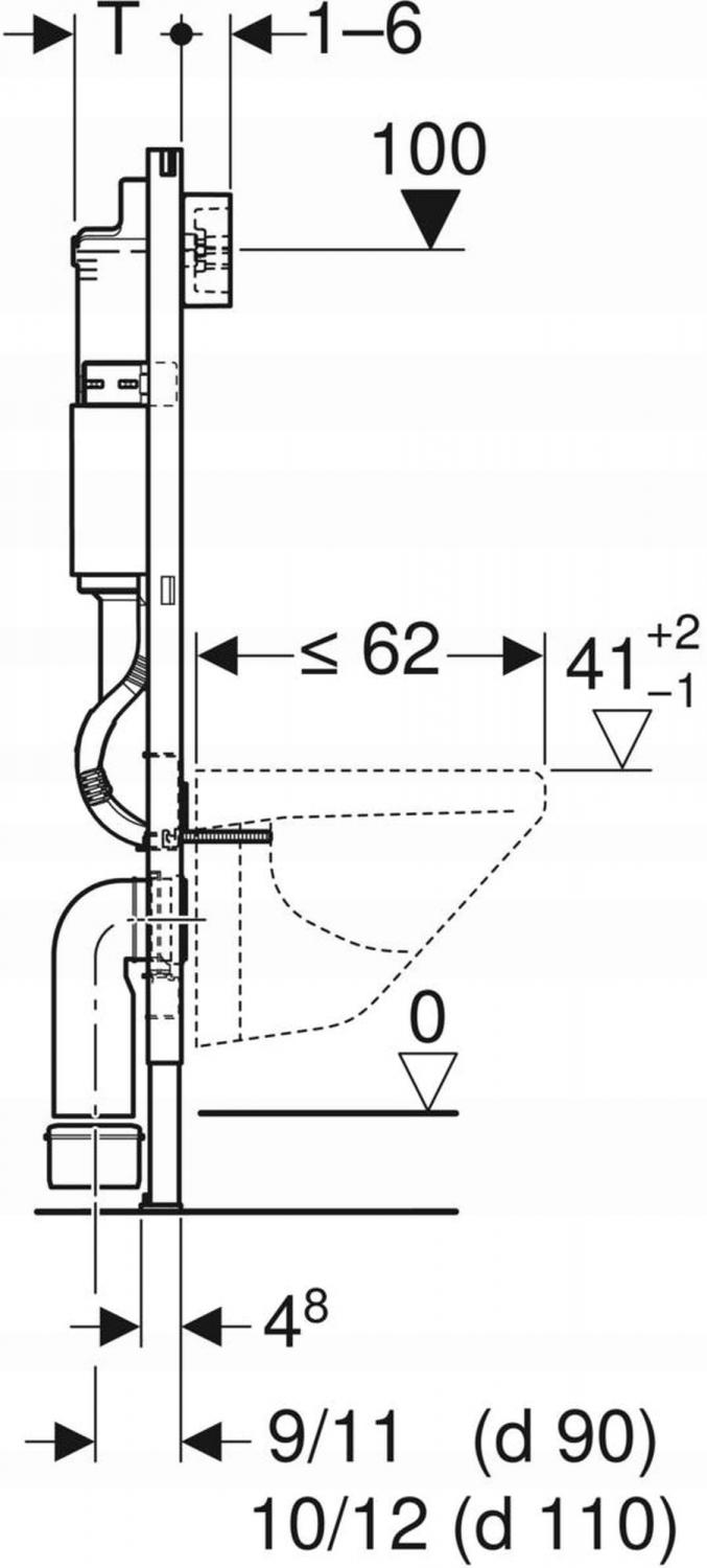 Stelaż WC GEBERIT Selnova Premium Duofix Basic w kompl z miską Selnova
