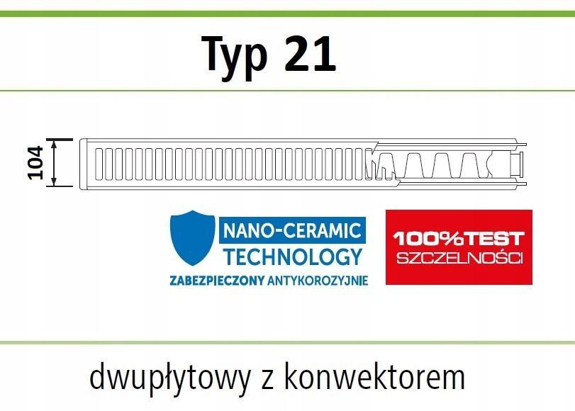 Grzejnik stalowy IDMAR V21 400X2400 CV 21 2062W DOLNY 48h