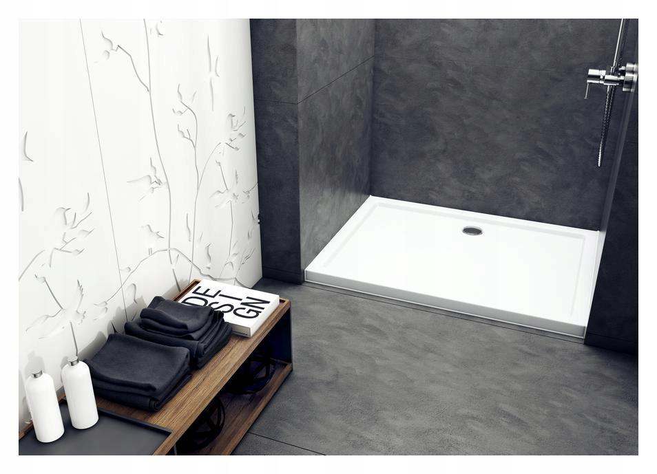 SCHEDPOL Brodzik akrylowy Standard 90x90x5 / 3 cm kwadratowy Caspar