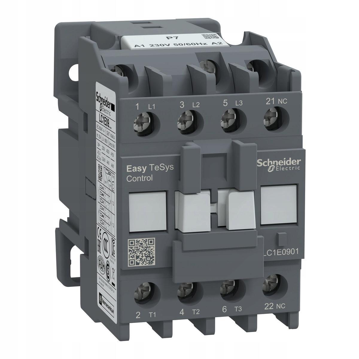 Stycznik mocy, Easy TeSys Control, AC-3, 9A, 3P(1NC), cewka 230V, 50/60Hz