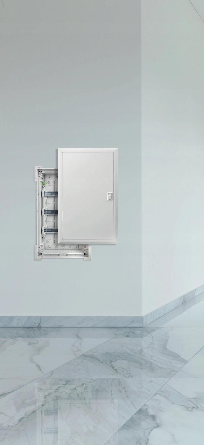 RPDM 1x14 Rozdzielnica podtynkowa drzwi metalowe N+PE (14) IDEAline