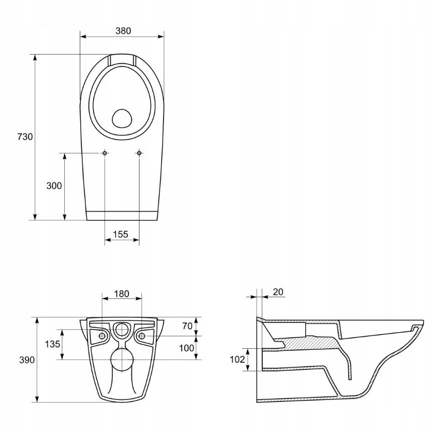 Deska sedesowa Etiuda dla osób niepełnosprawnych duroplastowa