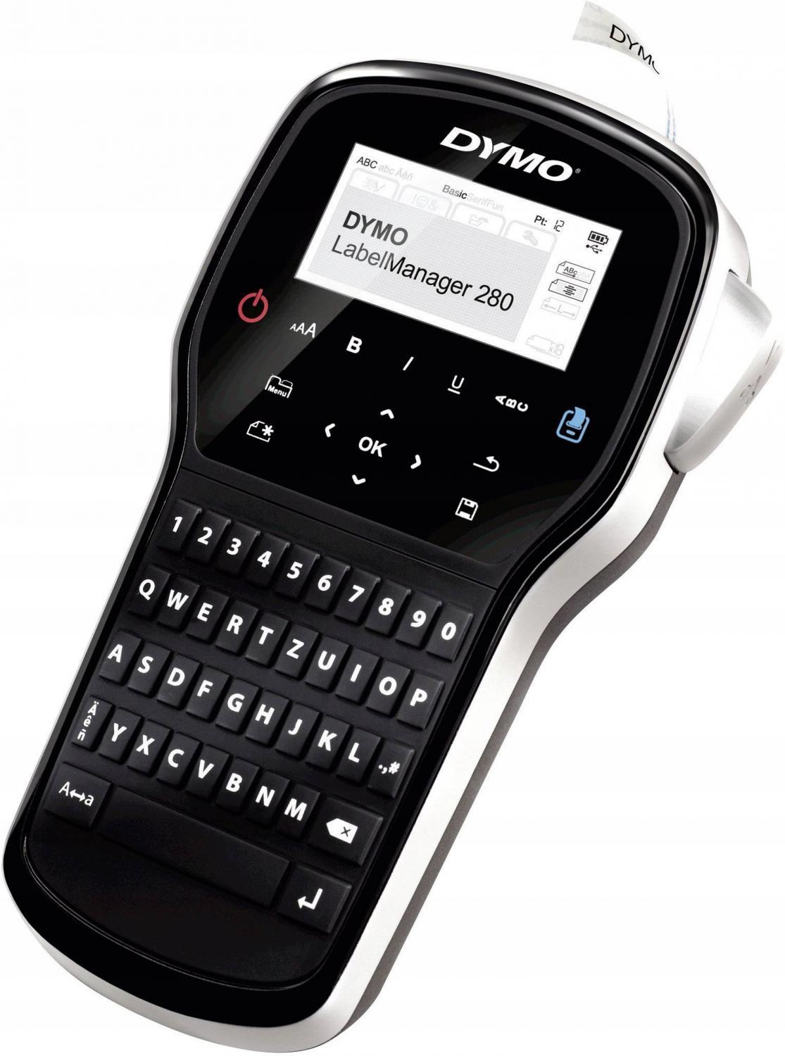 DYMO LabelManager 280, klawiatura QWERTY