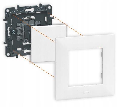 LEGRAND Ramka pięciokrotna 5x- kolor czarny, NILOE STEP
