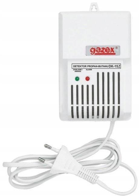 Detektor DK-15.Z propan-butan, alarm 15% DGW, wyj.do syreny zewn.+ wyj. ste