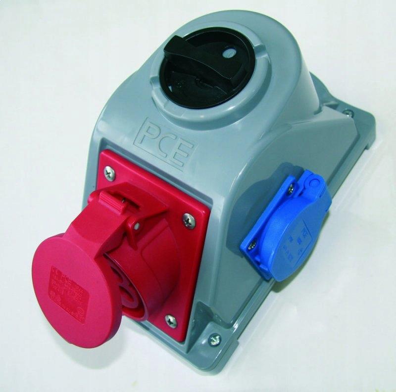 Nowa seria gniazd z wyłącznikiem Combo-Pol 16A 400V 3P+Z+N, gniazdo 2x23