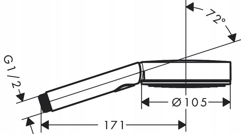 HANSGROHE Pulsify Select S Główka prysznicowa 105 3jet Activation EcoSmart