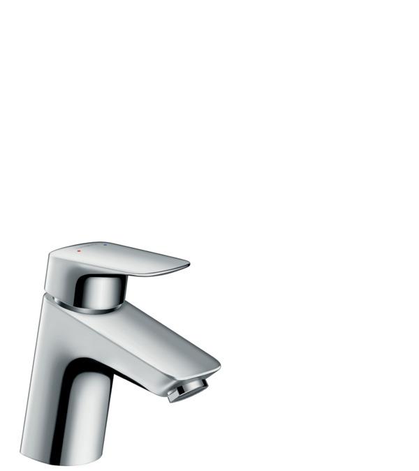 Bateria wannowo-prysznicowa dwuuchwytowa ścienna Hansgrohe Logis srebrny