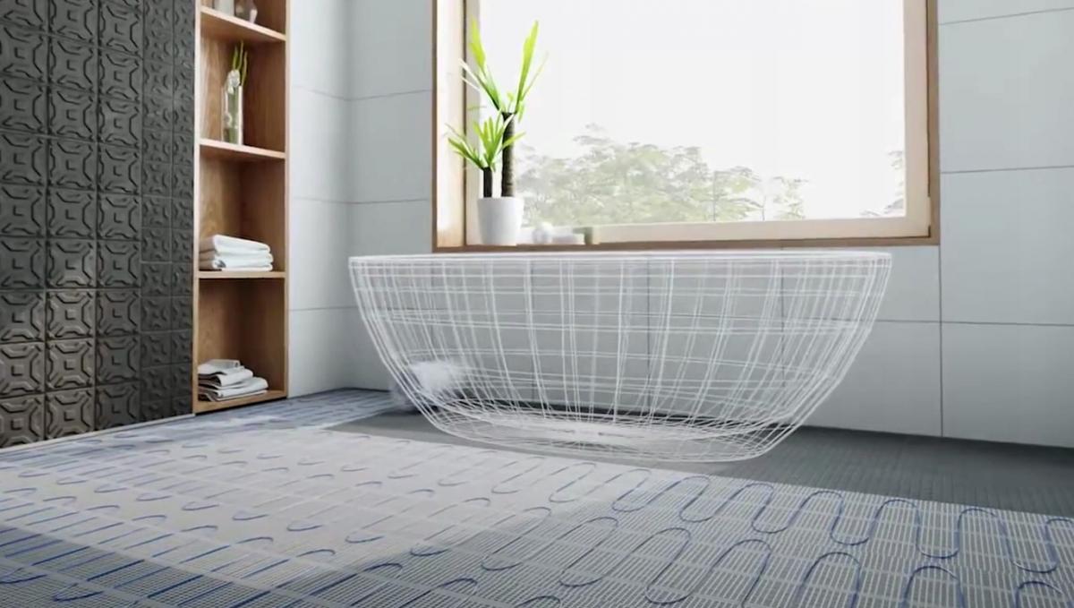 Zestaw maty grzewczej HD-mat 150 W/m2, szerokość50 cm bez termostatu 2.5 m2