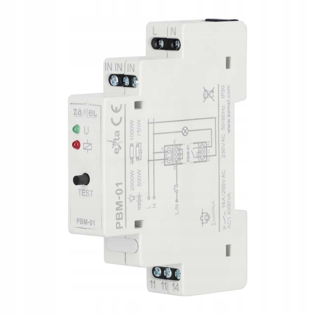 ZAMEL Przekaźnik bistabilny 230V AC Typ: PBM-01