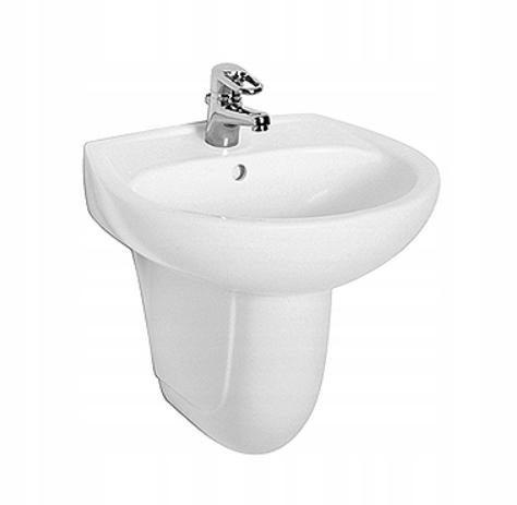 KOŁO Umywalka GEBERIT Idol wisząca z otworem z przelewem 550 x 420 mm biała