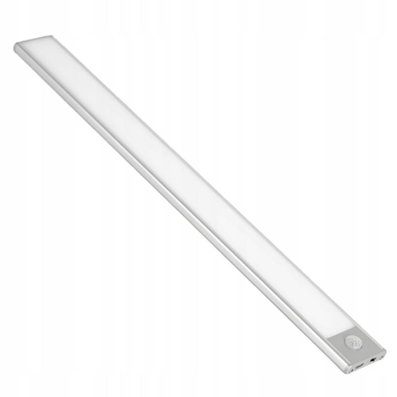 Oprawa meblowa LED do szaf, 400mm, 4000K, light sensor + pir, ładowanie 750