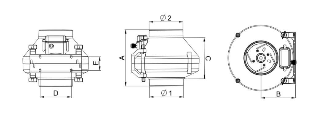 AWENTA Wentylator promieniowy WP100 - kostka