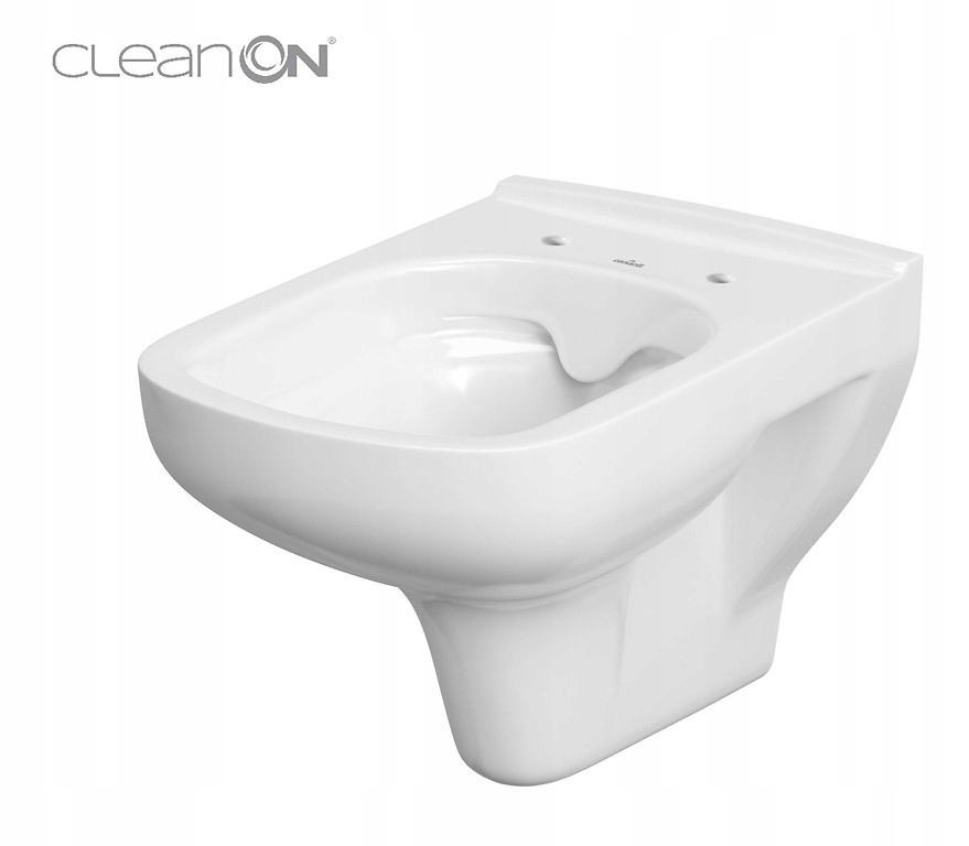 Zestaw 652 Miska zawieszana bezkołnierzowa Colour New CleanOn, deska duropl