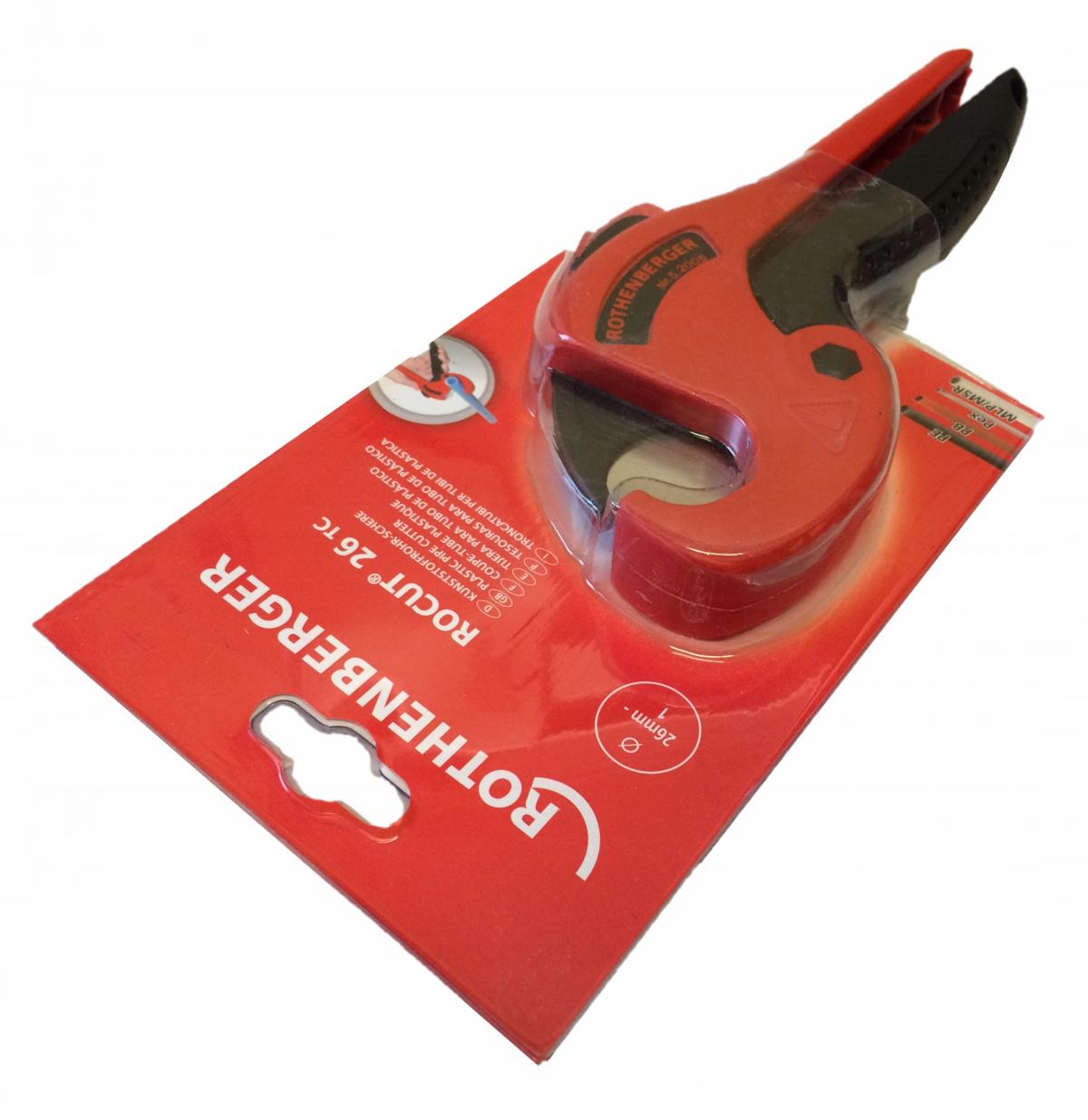 Nożyce do cięcia rur z tworzyw sztucznych 0-26 mm ROTHENBERG ROCUT TC 26