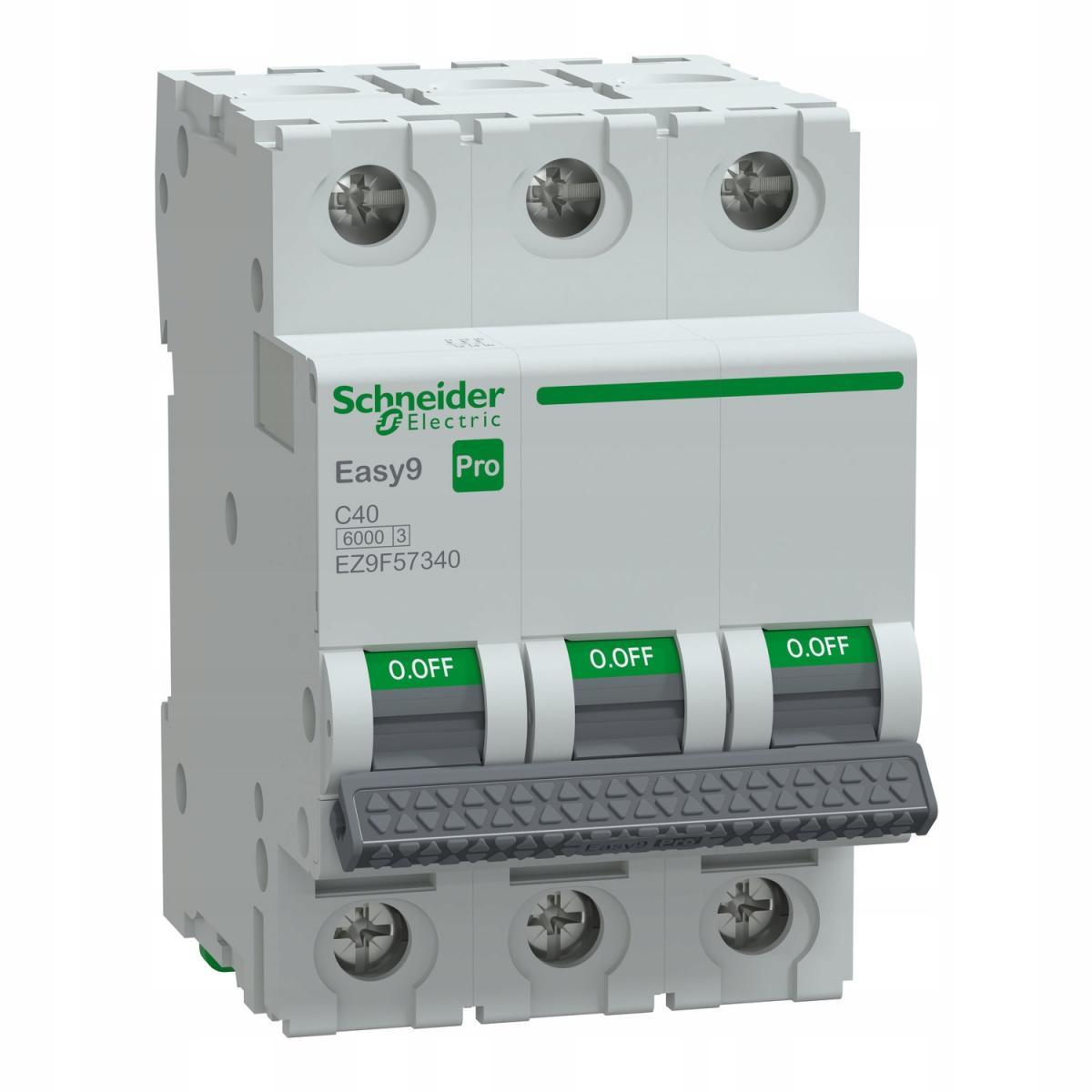 Wyłącznik nadprądowy Easy9 Pro EZ9F-C40-3 C 40A 3-biegunowy