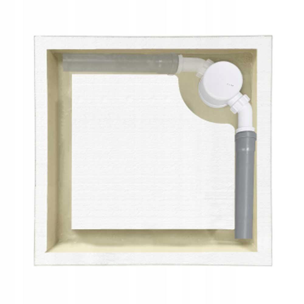 Brodzik akryl STABILSOUND kwadratowy 90x90x17 cm SCHEDPOL GRANDO PLUS