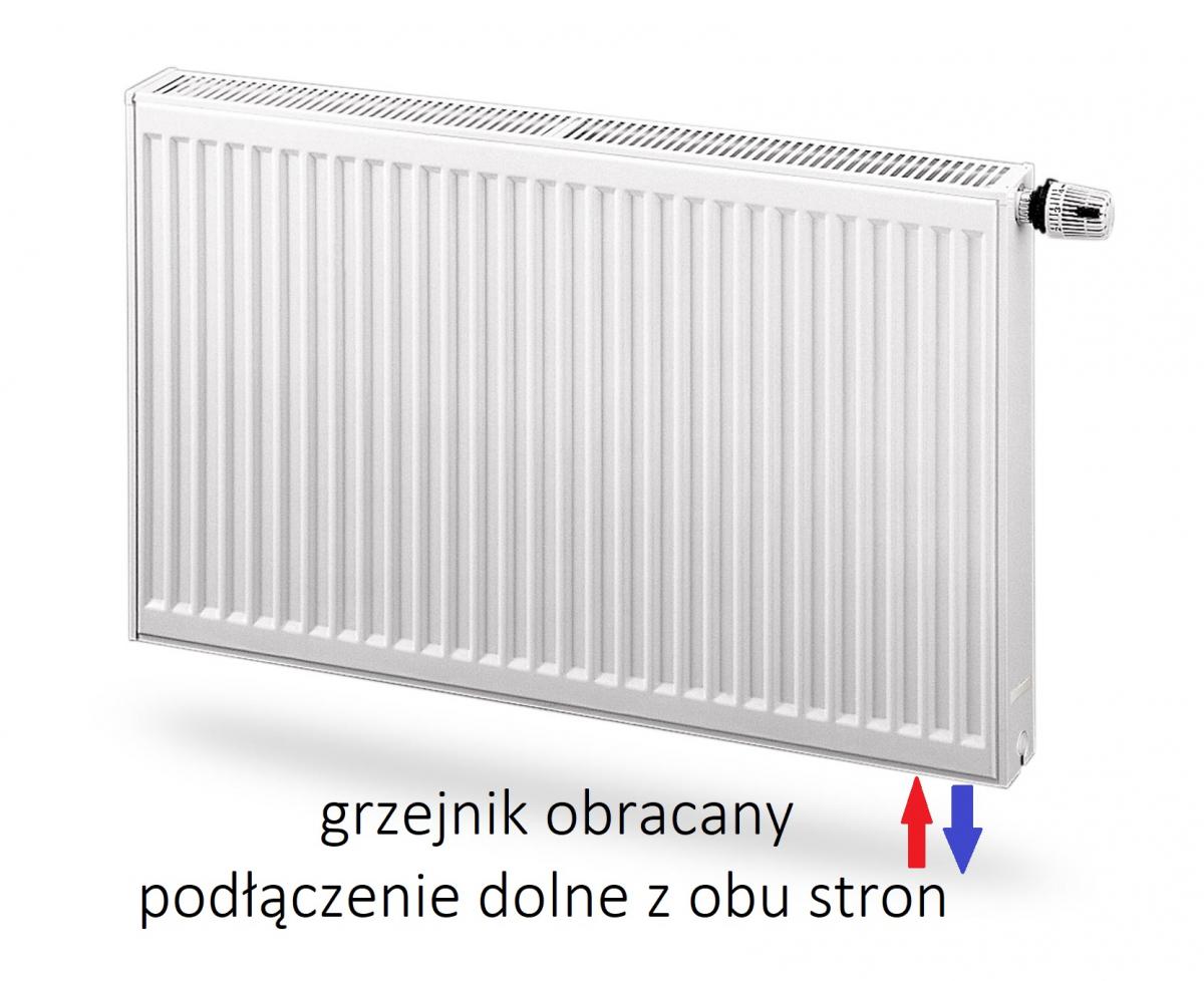 Polski grzejnik stalowy PURMO CV21 300x1000 DOLNY GRAFIT SZARY R 7024