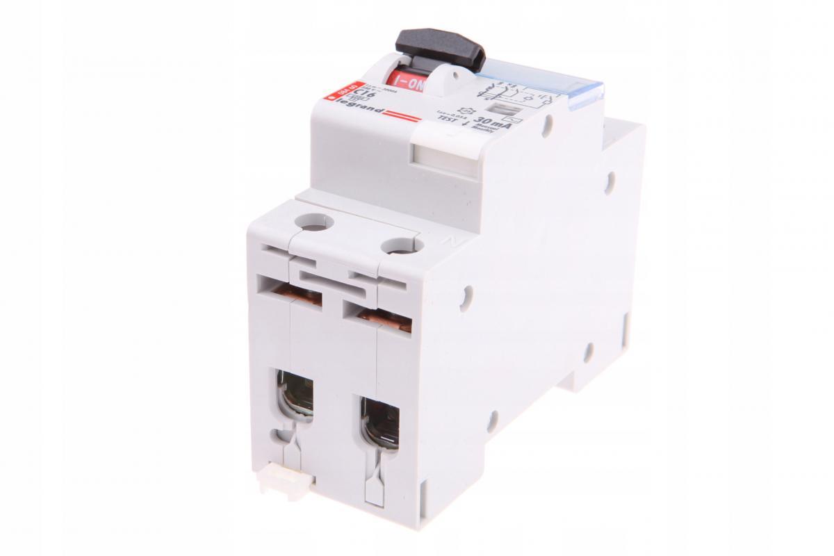 LEGRAND Wyłącznik różnicowo-nadprądowy P312 2P C 16A 30MA TYP AC DX3