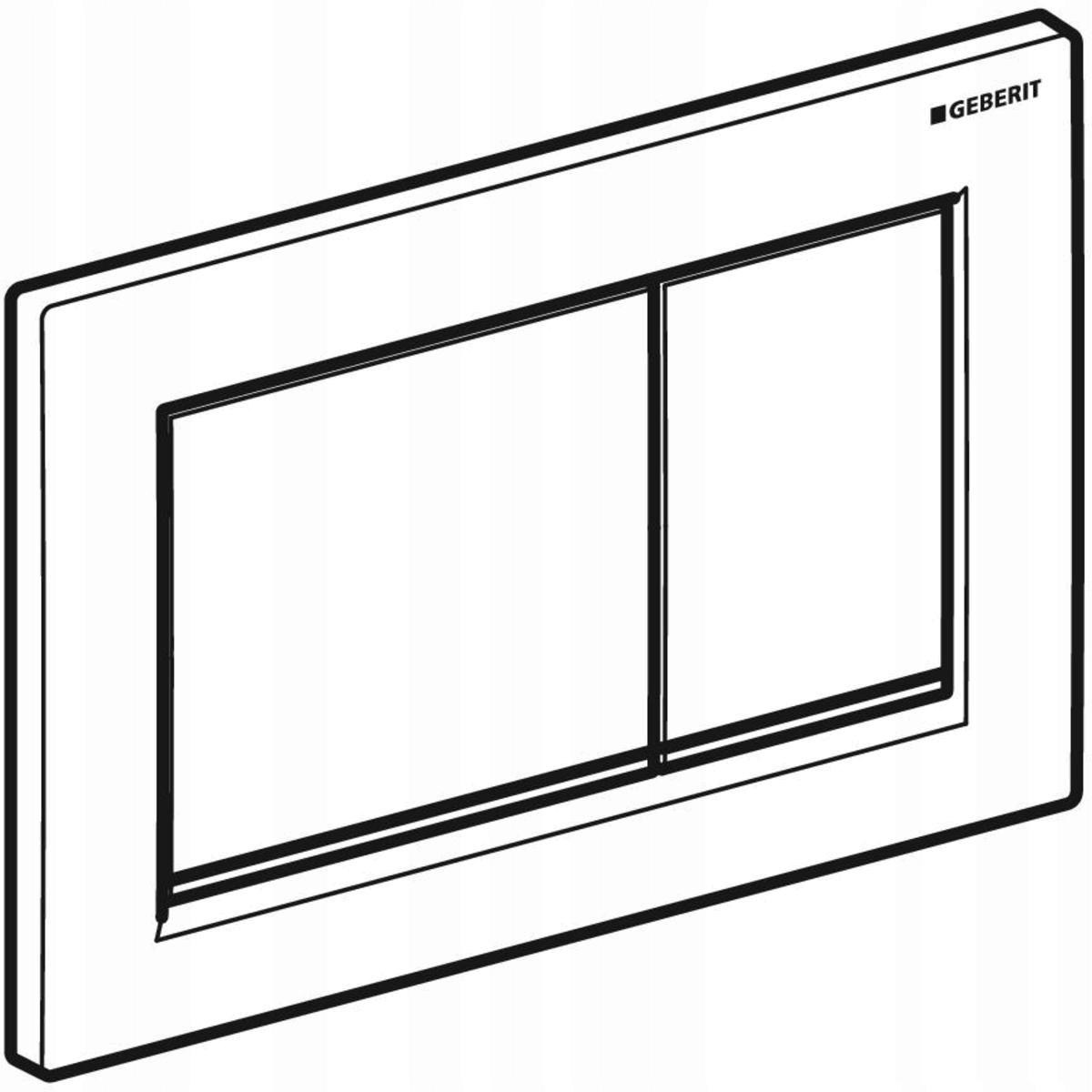 Przycisk spłuczki Geberit Omega30 czarny/chrom 48h