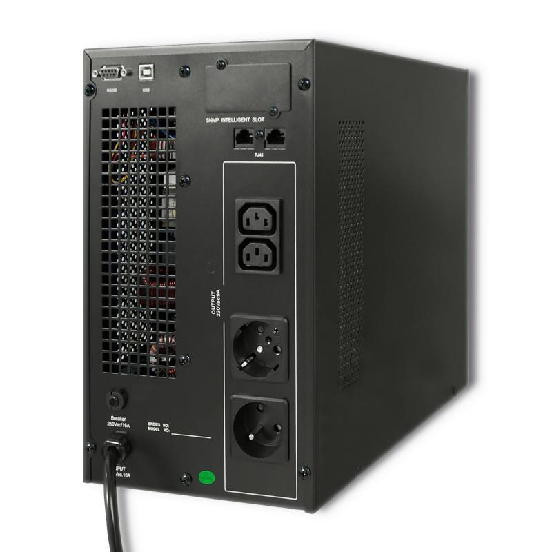 QOLTEC Zasilacz awaryjny UPS On-line Pure Sine Wave 3kVA 2.4kW LCD USB