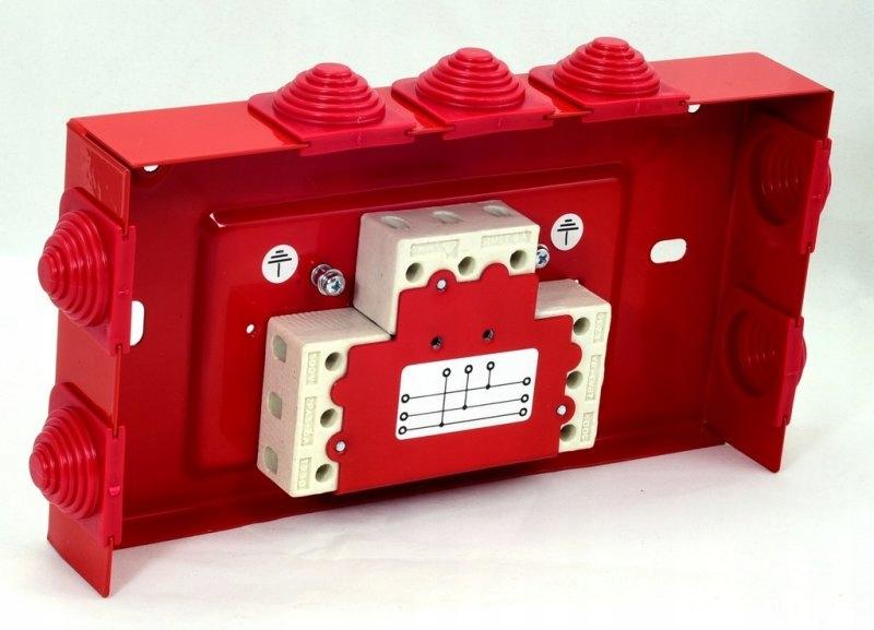 Puszka przeciwpożarowa, prostokątna, E90, rozgałęźna 3x3x6mm2, 225x125x36 m