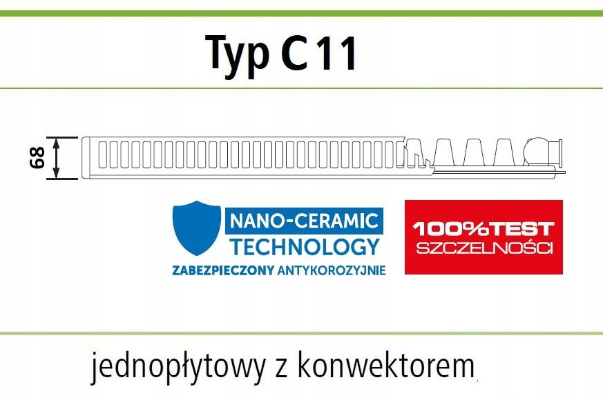 Grzejnik stalowy IDMAR C11 400x1200 typ C 11 714W BOCZNY 48h