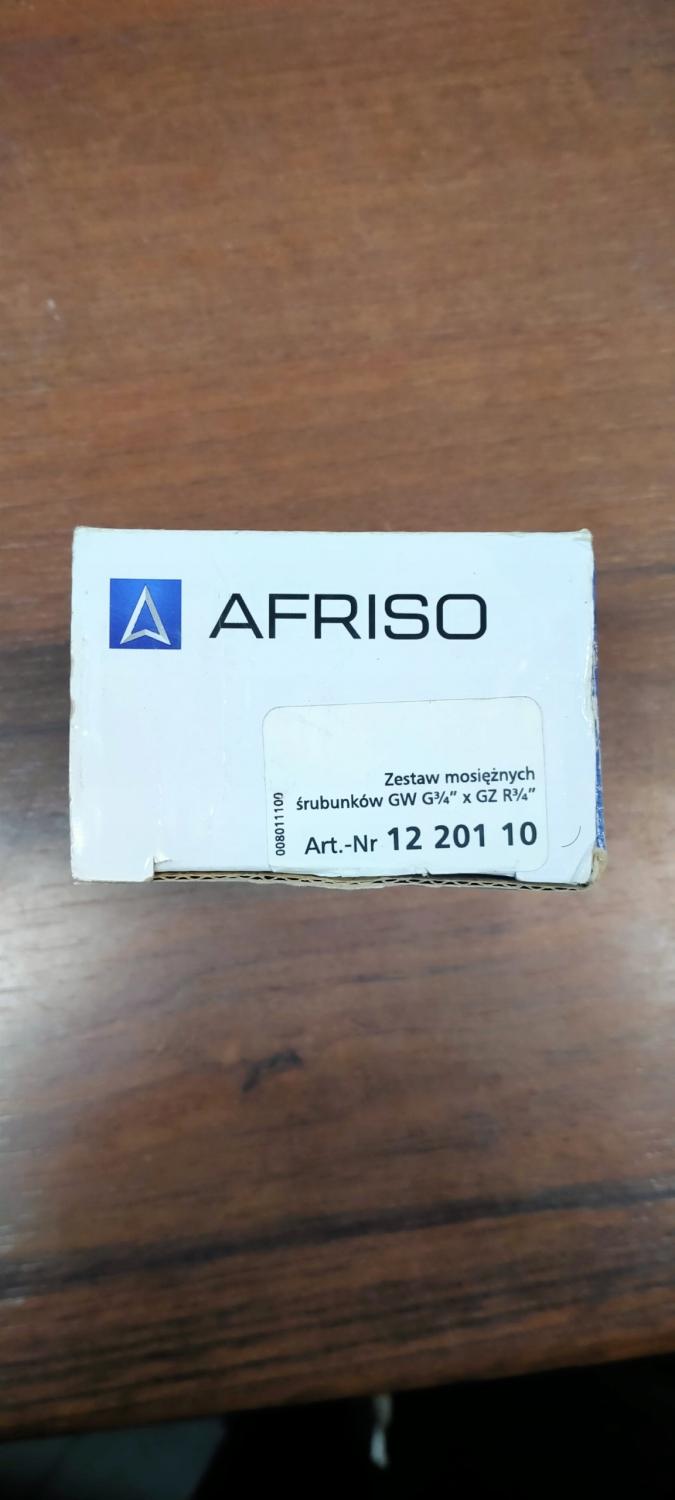 AFRISO Śrubunek do zaworów ATM AFRISO GW x GZ z uszczelkami, 3 sztuki