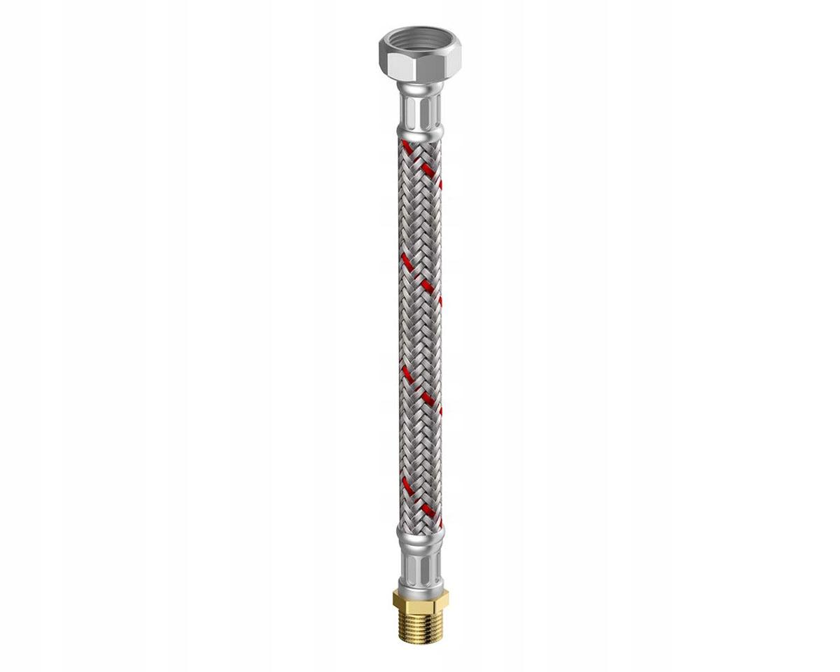 Wąż w oplocie 10bar,L=50 cm,3/4 gwint wewnętrzny / gwint zewnętrzny nierdz